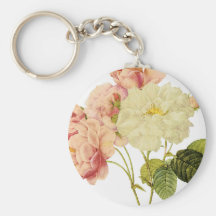 Rosas de damasco llavero personalizado
