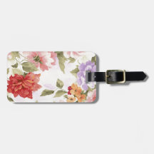 Rosas de la acuarela del vintage etiquetas bolsas