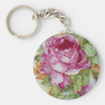 Rosas de la col llavero personalizado