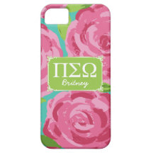 Rosas de la hermandad de mujeres con su nombre iPhone 5 protectores