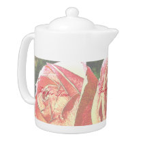Rosas de té del jardín teteras