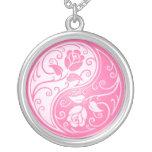 Rosas de Yin Yang, rosados Collares