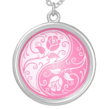 Rosas de Yin Yang, rosados Collares