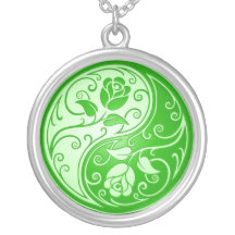 Rosas de Yin Yang, verdes Grimpola