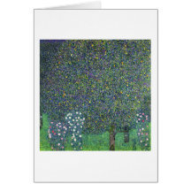 Rosas debajo de los árboles, c.1905 felicitacion 