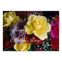 Rosas del día de madre tarjeta