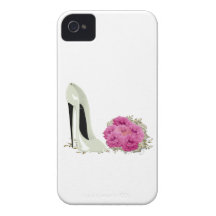 Rosas del ramo y regalos del estilete del boda iPhone 4 Case-Mate protectores
