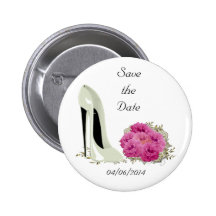 Rosas del ramo y regalos del estilete del boda pins
