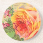Rosas del vintage posavasos para bebidas