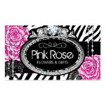 Rosas elegantes lamentables en tarjetas de visita 