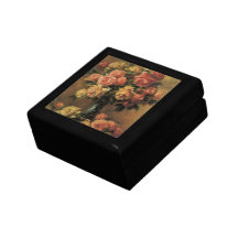 Rosas en un florero 3 por Renoir, impresionismo de Caja De Regalo