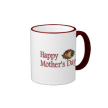 Rosas felices del día de madre taza