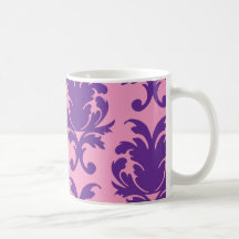 rosas fuertes y modelo bonito de color morado oscu tazas de café