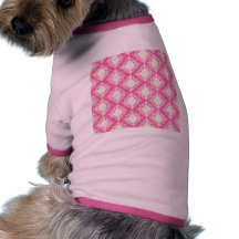 Rosas fuertes y modelo del damasco de la crema ropa perro