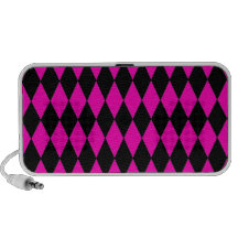 Rosas fuertes y modelo del Harlequin del diamante  Mp3 Altavoces