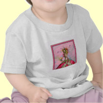 Rosas fuertes y pavo real de Marie Antonieta camisetas