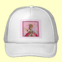 Rosas fuertes y pavo real de Marie Antonieta gorras