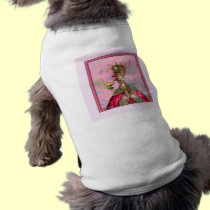 Rosas fuertes y pavo real de Marie Antonieta ropa para mascotas