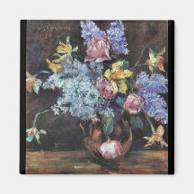 Rosas, lilas y narcisos de Lovis Corinto Iman De Frigorífico