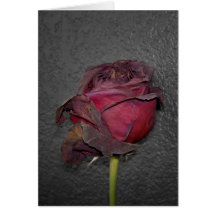 Rosas muertos felicitación