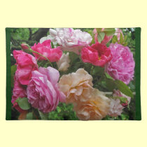 Rosas pasados de moda manteles individuales
