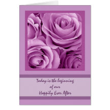 Rosas PÚRPURAS de la LILA - programa del boda Felicitación