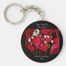 Rosas que casan llavero
