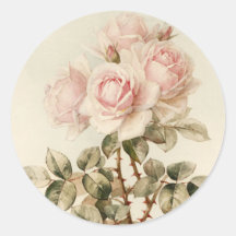 Rosas románticos del Victorian del vintage Etiquetas