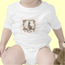 Rosas rosados negros de Marie Antonieta del canich camisetas