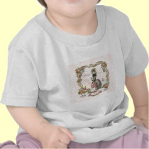 Rosas rosados negros de Marie Antonieta del canich camisetas