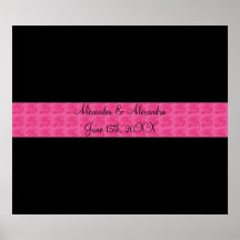 Rosas rosados negros que casan favores poster
