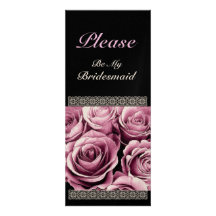 Rosas rosados plateados - invitación de la dama de