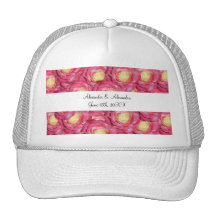 Rosas rosados que casan favores gorros  