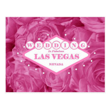 Rosas rosados que se casan en la postal de Las Veg
