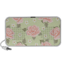 Rosas rosados suaves laptop altavoz