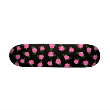 Rosas rosados tabla de skate