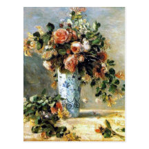 Rosas y postal del ramo de la bella arte del jazmí