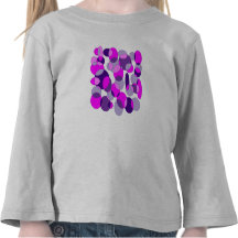 Rosas y púrpuras camiseta
