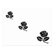 rose_clipart_black_rose, rose_clipart_black_ros… tarjeta postal