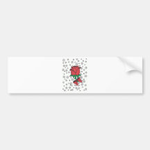 Rose.jpg rojo etiqueta de parachoque