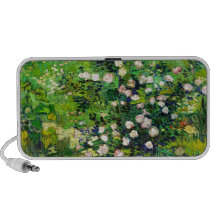 Rosebush en flor de Vincent van Gogh Laptop Altavoces