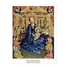 Rosenhagmadonna de Stefan Lochner Postales