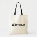Rottweiler (estilo del pirata con el pawprint) bolsas