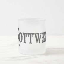 Rottweiler (estilo del pirata con el pawprint) tazas de café
