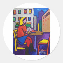 Rotura de Coffe por Piliero Etiqueta Redonda
