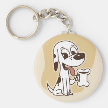 Rotura del perrito: Hora para el café Llavero Personalizado