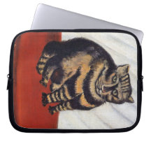 Rousseau - el gato de tigre fundas computadoras