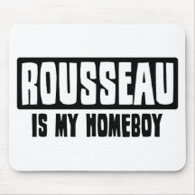 Rousseau es mi Homeboy Alfombrillas De Ratones