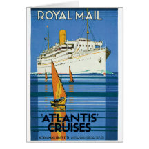 Royal Mail la "Atlántida cruza " Tarjeta