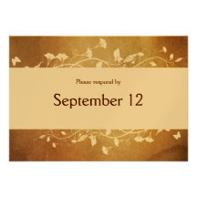 RSVP de papel antiguo con los sobres Comunicado